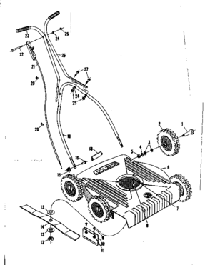 Replacement Parts Diagram and Parts List for 13191051  Craftsman Lawn Mower