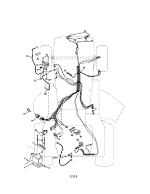 Electrical Diagram and Parts List for 917273622  Craftsman Lawn Tractor