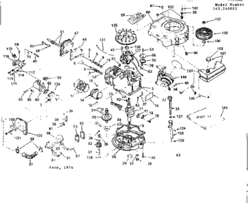 Part Location Diagram of 245052 Craftsman Engine