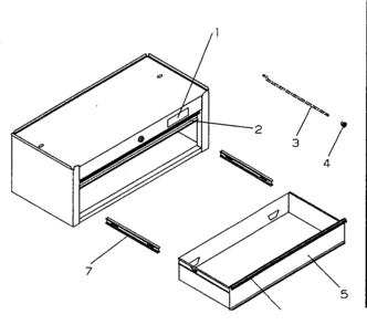 Tool Box Diagram and Parts List for 706651346  Craftsman Tool Stand & Cart