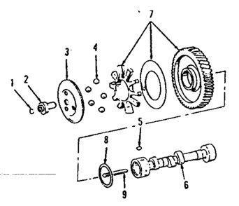 Part Location Diagram of 105-0639 Craftsman Camshaft