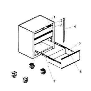Tool Chest Diagram and Parts List for 706310160  Craftsman Tool Stand & Cart