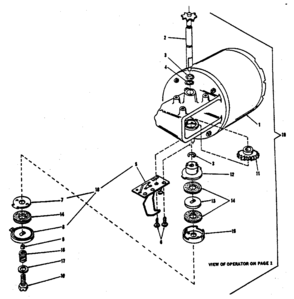 Motor Assembly Diagram and Parts List for 139655560  Craftsman Garage Door Opener