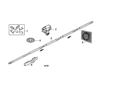 Part Location Diagram of 041A5665 Craftsman Complete rail