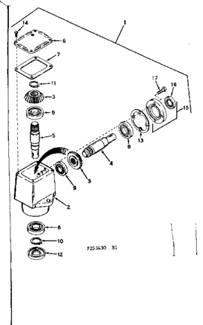 Head Assembly Diagram and Parts List for 917253430  Craftsman Lawn Tractor