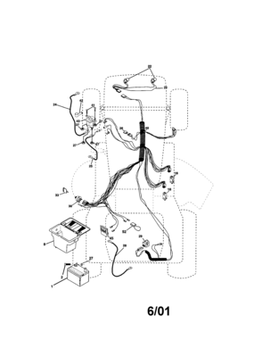Tractor Diagram and Parts List for 917271644  Craftsman Lawn Tractor
