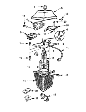 Replacement Parts Diagram and Parts List for 83314044  Craftsman Lighting