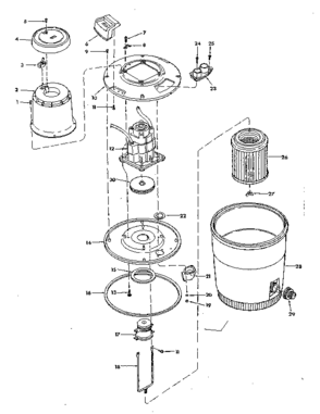 Unit Diagram and Parts List for 113179930  Craftsman Filters & Accessories