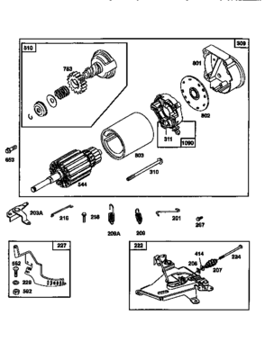 Engine 42a707-1300-01(71/500) Diagram and Parts List for 50042A707-1300-01  Craftsman Engine