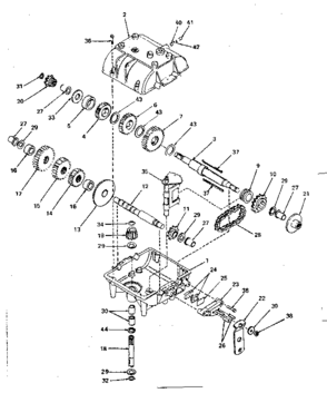 Unit Parts Diagram and Parts List for 143722A  Craftsman Lawn Tractor