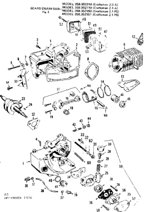 Part Location Diagram of 19049 Craftsman Gasket