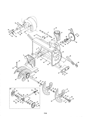 Auger & Housing/gear Box Diagram and Parts List for 247888760  Craftsman Snow Blower