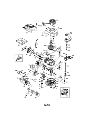 Engine - Tecumseh Diagram and Parts List for 143036704  Craftsman Engine