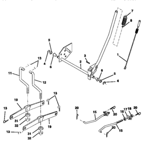 Part Location Diagram of 12631X Craftsman Grip handle fluted blk