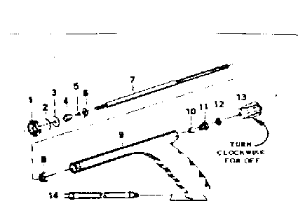Pistol grip spray gun Diagram and Parts List for 1072  Craftsman Sprayer