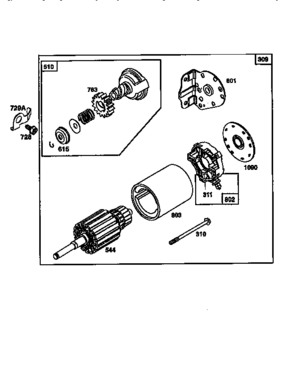 Engine 28r707-0637-a1 (71,500) Diagram and Parts List for 50028R707-0637-A1  Craftsman Engine