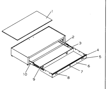1 Drawer Step Up Diagram and Parts List for 706593881  Craftsman Tool Stand & Cart