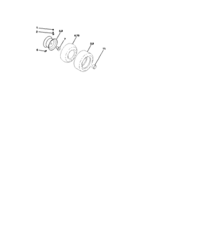 Wheels And Tires Diagram and Parts List for 917273241  Craftsman Lawn Tractor