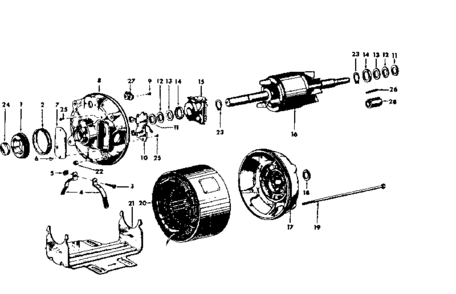 Part Location Diagram of 37074 Tecumseh Air Cleaner Baffle