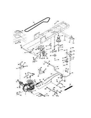Ground Drive Diagram and Parts List for 917273400  Craftsman Lawn Tractor