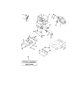 Engine Diagram and Parts List for 917274630  Craftsman Lawn Tractor
