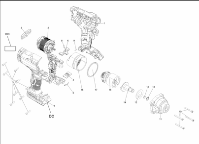 Diagram Diagram and Parts List for CMCF921B Type 1 Craftsman Wrench