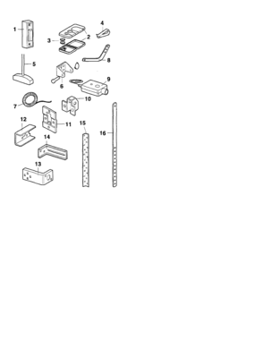 Installation Assembly Diagram and Parts List for 13953648D  Craftsman Garage Door Opener
