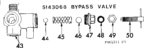 Bypass Valve Diagram and Parts List for 471461211  Craftsman Pressure Washer