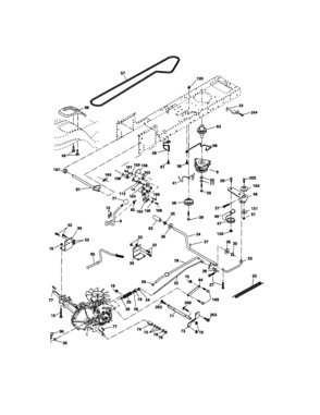 Ground Drive Diagram and Parts List for 917275700  Craftsman Lawn Tractor
