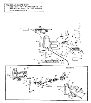 Unit Diagram and Parts List for 070-21  Craftsman Saw