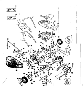 Replacement Parts Diagram and Parts List for 13197776  Craftsman Lawn Mower
