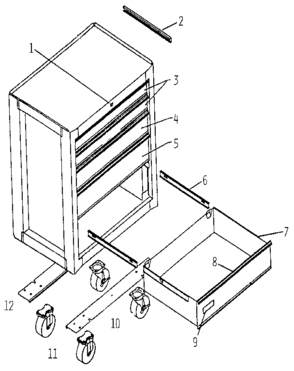 Part Location Diagram of T14010 Craftsman Channel