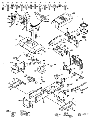 Part Location Diagram of 127438X Craftsman Lawn Tractor Seat