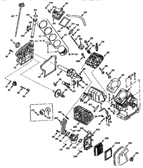 4-cycle Engine Div71/143 Diagram and Parts List for 143965007  Craftsman Engine