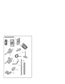 Part Location Diagram of 041A2828 Craftsman Emergency release rope and handle assembly
