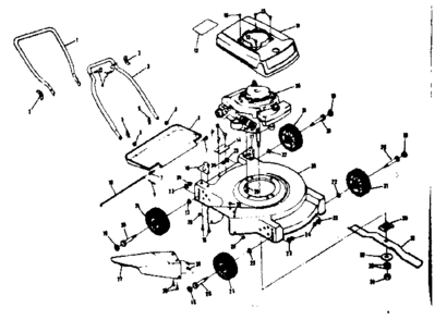Part Location Diagram of 62887 Craftsman Handle bracket assembly l.h.
