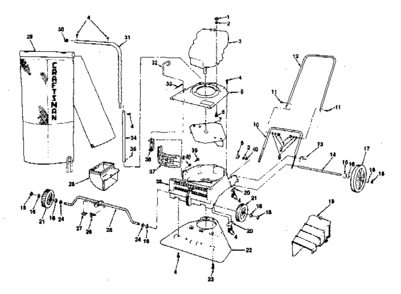 Part Location Diagram of STD581060 Craftsman E-ring - 1/2 shaft