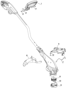 Diagram Diagram and Parts List for 74547 Type 2 Craftsman Edger