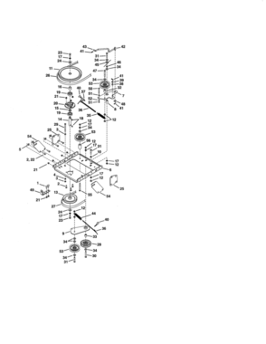 Part Location Diagram of 42831 Craftsman Input Pulley Spacer