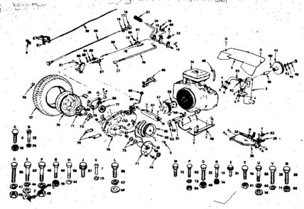 Clutch - Brake Diagram and Parts List for 917253741  Craftsman Lawn Tractor