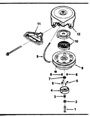 Rewind Starter No. 590630 Diagram and Parts List for 143786032  Craftsman Engine