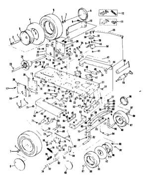 Drive Assembly Diagram and Parts List for 13196602  Craftsman Engine