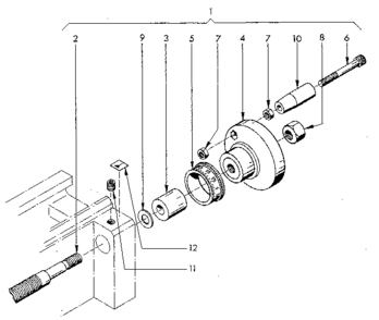 Part Location Diagram of ZMU-34-0500 Craftsman Hexagon nut
