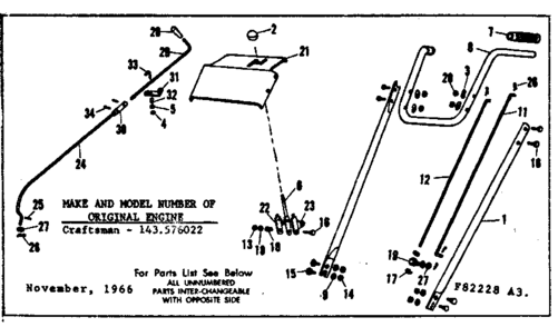 Part Location Diagram of 16229 Craftsman H.p. decal