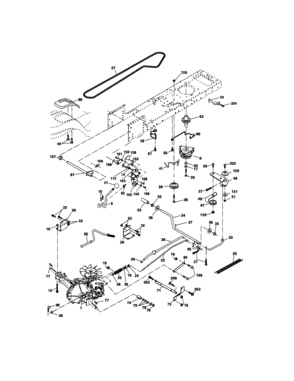 Ground Drive Diagram and Parts List for 917275680  Craftsman Lawn Tractor