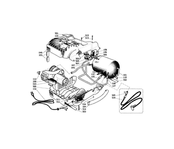 Compressor Diagram and Parts List for 10716574  Craftsman Compressor