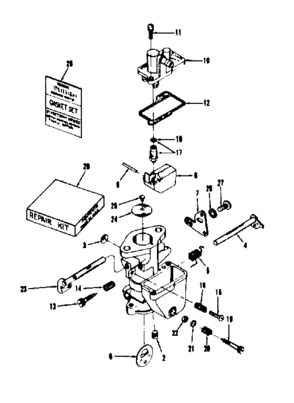 Part Location Diagram of 28656 Craftsman Shaft/levr