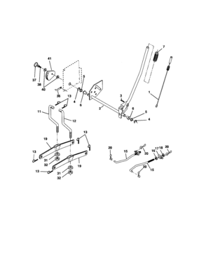 Lift Assembly Diagram and Parts List for 917275662  Craftsman Lawn Tractor