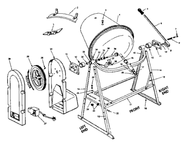 Part Location Diagram of 7420 Craftsman Leg