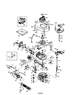 Part Location Diagram of 750860A Tecumseh SHORT Black V